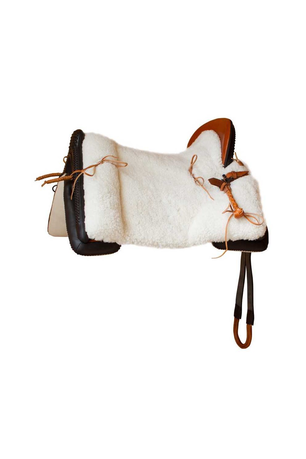 SILLA MARJOMAN VAQUERA PIEL DE CORDERO MOTEADA