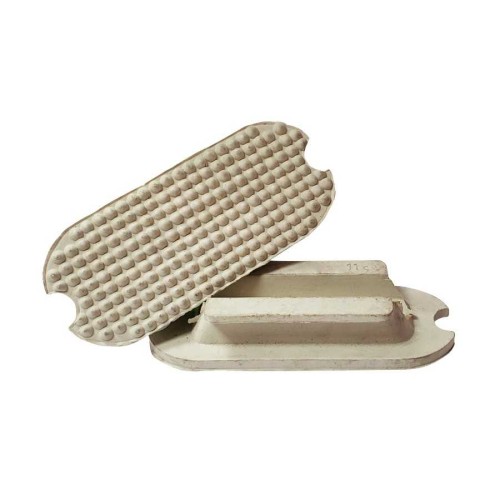 Tacos de estribo, color blanco (par)