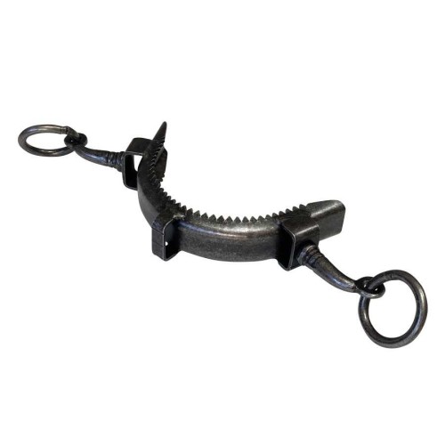 Serreta de muserola de fragua con dientes 2 pilares, chapa 2 mm