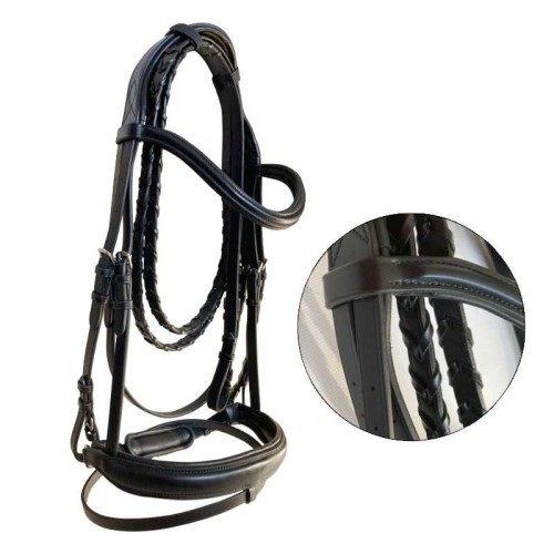 Cabezada para filete Omega Line con riendas agujeteadas