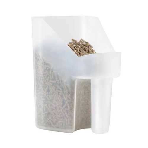 Medida para pienso transparente