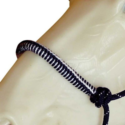 Cabezada de nudos con muserola forrada con ramal