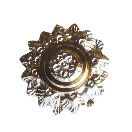 CUCARDA LIRIO GRANDE DE LATÃ“N PARA CABEZADA PORTUGUESA DE PRESENTACIÃ“N