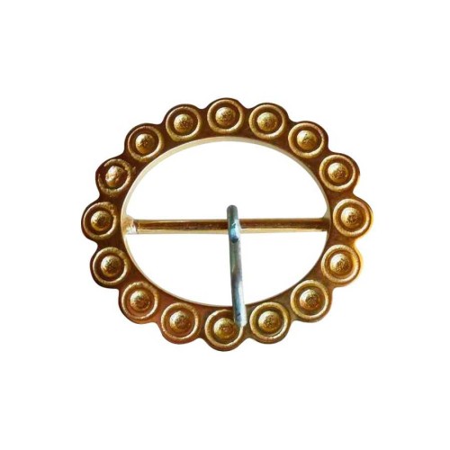 HEBILLA PARA COLLAR DE GANADO LATÃ“N ADORNADA