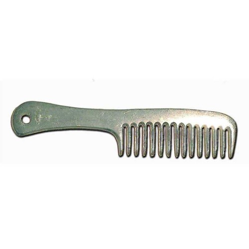 PEINE DE ALUMINIO CON MANGO, PÃšAS ANCHAS