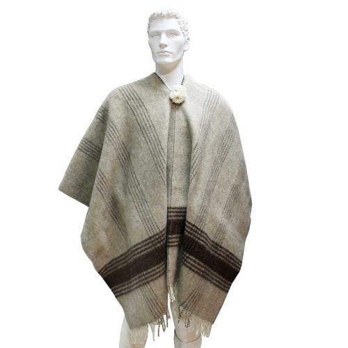 PONCHO DE LANA PARA NIÃ‘O