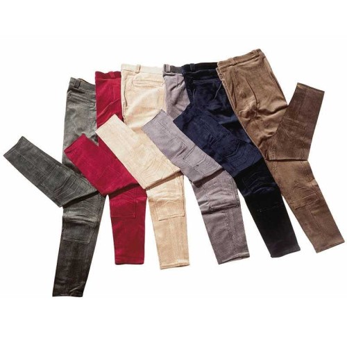 PANTALÃ“N DE PANA CON BOLSILLOS DE MUJER