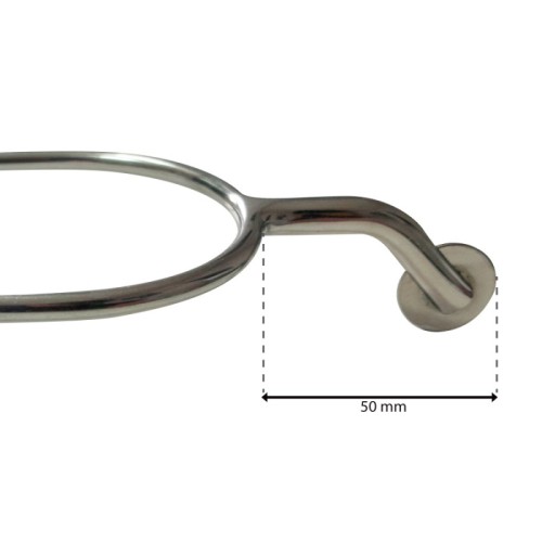 ESPUELÃN DE REJONEO CURVO CON MONEDA INOX