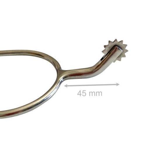 ESPUELÃN DE REJONEO CURVO CON ESTRELLA INOX