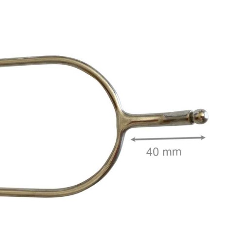 ESPUELÃN DE REJONEO CURVO CON BOLA INOX