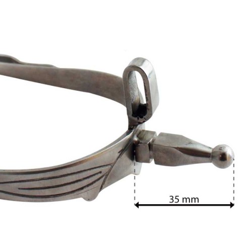 Espuela vaquera inox gallo recto de contacto econÃ³mica