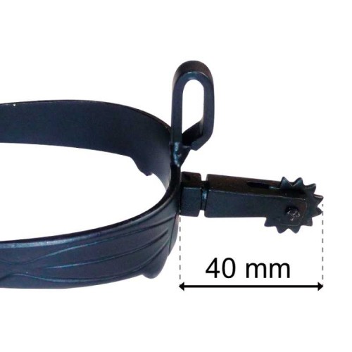 Espuela vaquera pavonada gallo recto ruleta inglesa econÃ³mica