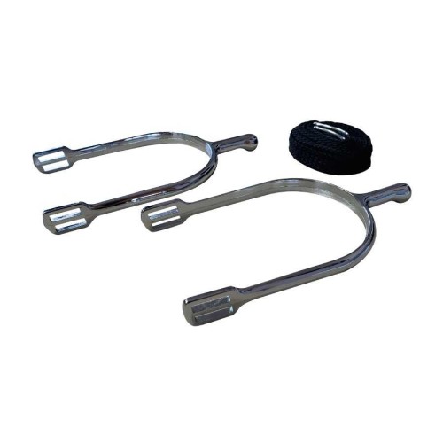 ESPUELA NIQUELADA CON CORREAS PRESENTADA EN BLÃSTER