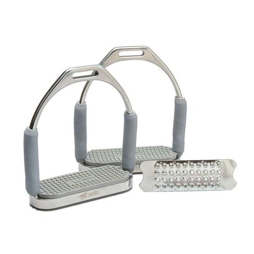 ESTRIBO SEIS ARTICULACIONES CON TACO DE GOMA MÃS TACO MET