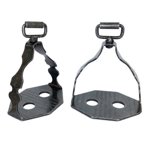 ESTRIBO ESPAÃ‘OL INOX. ENVEJECIDO DE DOMA ALTA ESCUELA