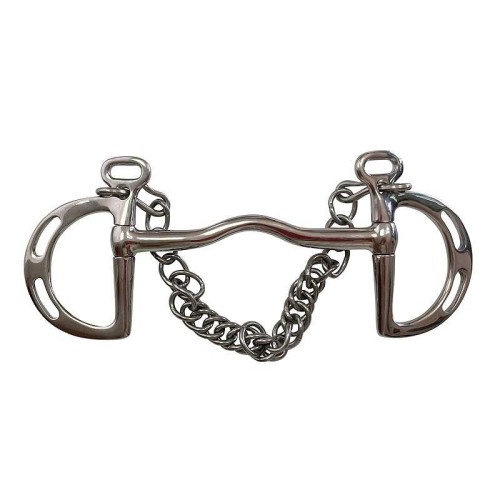 Bocado Goyoaga embocadura rÃ­gida con puente y pasadores