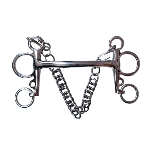 BOCADO PELHAM TOM THUMB INOX. PATILLA CORTA