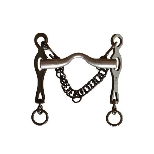 BOCADO PORTUGUÃ‰S PAVONADO EMBOCADURA INOX. LISA