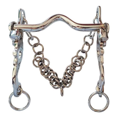 BOCADO PORTUGUÃ‰S NIQUELADO DE CORTESÃA CON CADENILLA