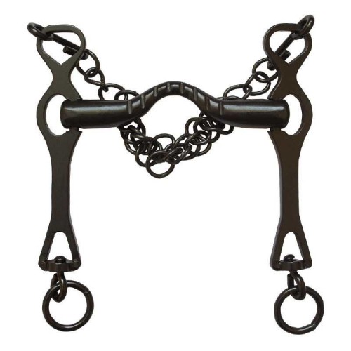 BOCADO PORTUGUÃ‰S PAVONADO PATA LARGA EMBOCADURA ESTRIADA CON CADENILLA