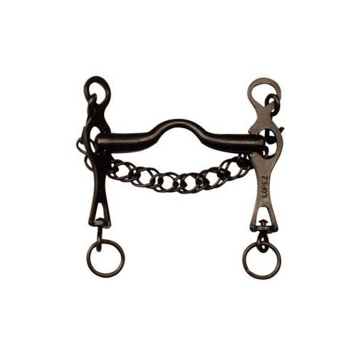 BOCADO PORTUGUÃ‰S PAVONADO EMBOCADURA LISA Y CADENILLA