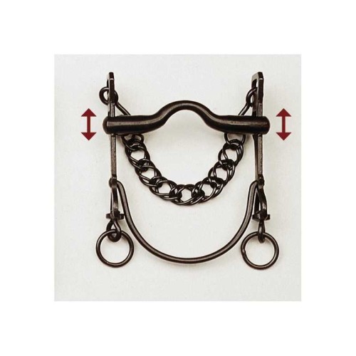 BOCADO EMBOCADURA MOVIBLE BARRA CURVA CADENILLA