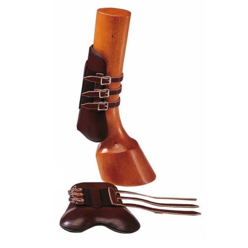 PROTECTOR DE TENDONES EN CUERO CIERRE DE CORREAS