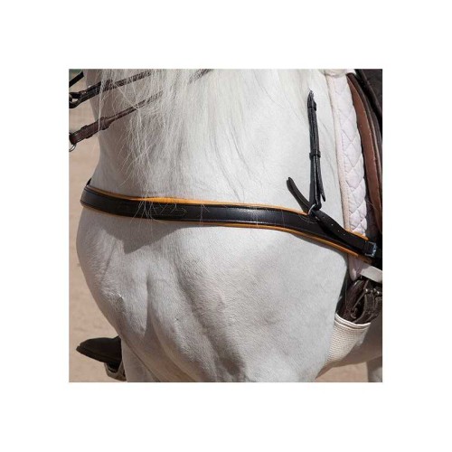 PECHOPETRAL MODELO ALEMÃN RECTO EN CUERO DOBLE