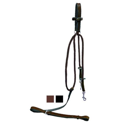 CHAMBON EN CUERO Y NYLON