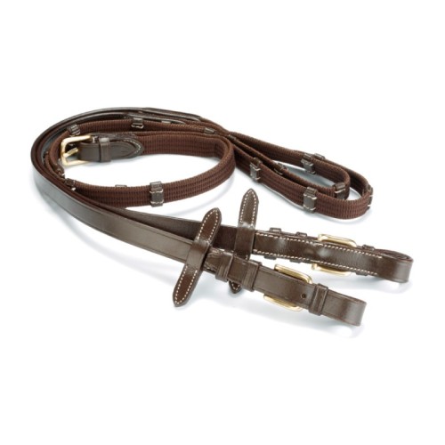 RIENDAS DASLO EN CUERO Y LONA PONY