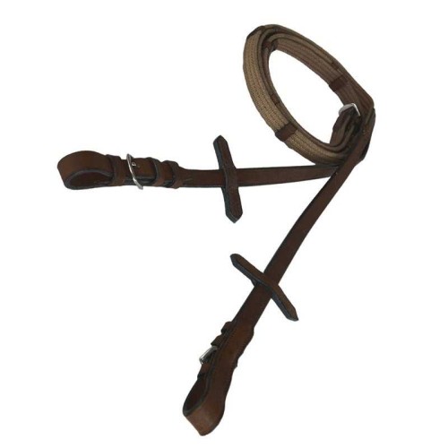 RIENDAS EN CUERO Y LONA ECONÃ“MICA