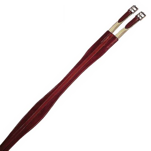 CINCHA ANATÃ“MICA MOLDEADA DE CUERO DOBLE MARJOMAN CON ELÃSTICOS A UN LADO