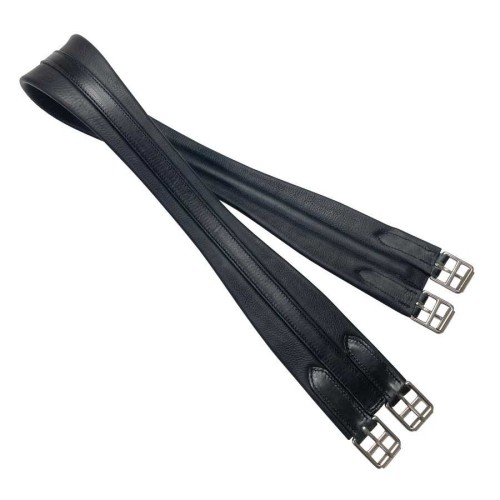 CINCHA ANATÃ“MICA MOLDEADA DE CUERO DOBLE MARJOMAN