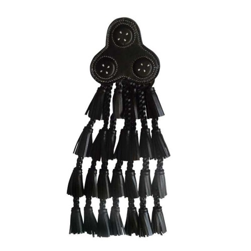 MOSQUERO ECONÃ“MICO DE CUERO CON BORLAS