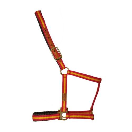 CABEZADA MARJOMAN DE NYLON DOBLE CON REFUERZOS DE CUERO