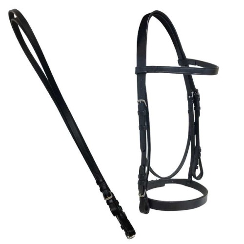 CABEZADA CON FRONTALERA Y MUSEROLA LISAS