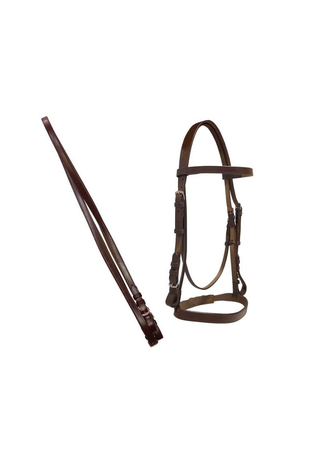 CABEZADA CON FRONTALERA Y MUSEROLA LISAS