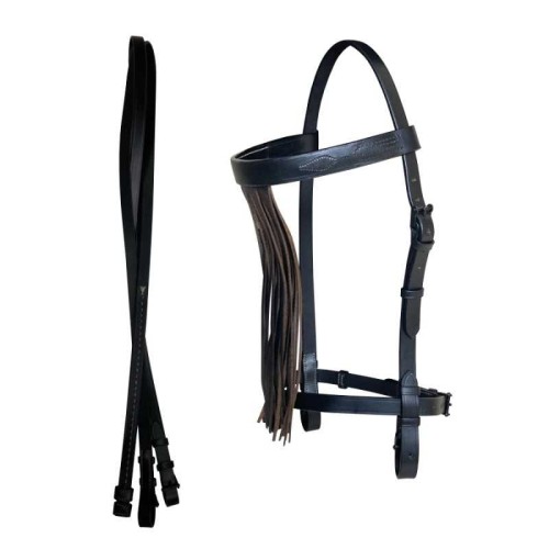 CABEZADA VAQUERA ECONÃ“MICA CON RIENDAS