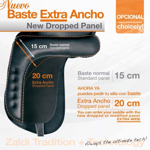 BASTE EXTRA ANCHO DROPPED PANEL OPCIÃ“N SILLA ZALDI