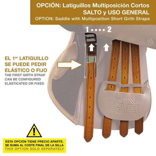 SILLA CON LATIGUILLOS MULTIPOSICIÃ“N CORTOS SALTO & UG