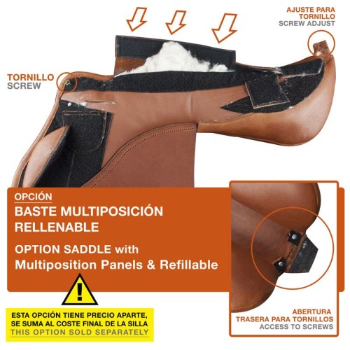 SILLA CON BASTES MULTIPOSICIÃ“N Y RELLENABLES