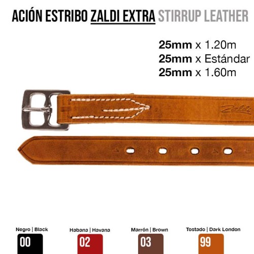 ACIÃ“N ESTRIBO ZALDI EXTRA 25mm