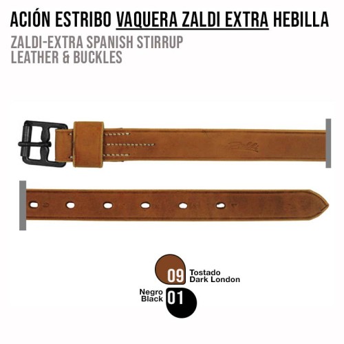 ACIÃ“N ESTRIBO VAQUERA ZALDI EXTRA HEBILLA