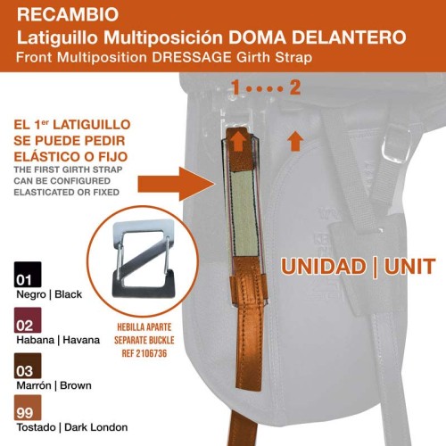 LATIGUILLO MULTIPOSICIÃ“N DOMA DELANTERO UNIDAD