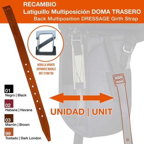 LATIGUILLO MULTIPOSICIÃ“N DOMA TRASERO UNIDAD
