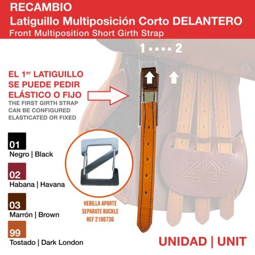 LATIGUILLO MULTIPOSICIÃ“N CORTO DELANTERO UNIDAD