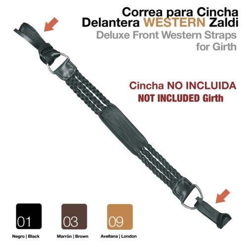 CORREA PARA CINCHA DELANTERA WESTERN ZALDI PAR