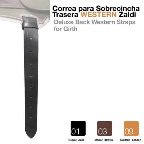 CORREA PARA SOBRECINCHA TRASERA WESTERN ZALDI UNID