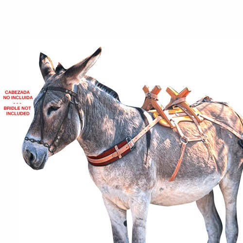 SILLA MADERA PARA BURRO