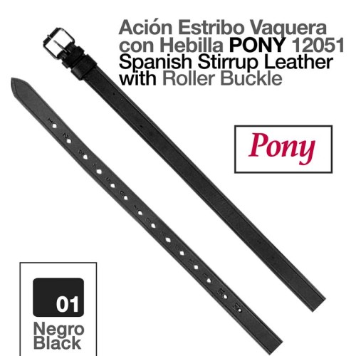 ACIÃ“N ESTRIBO VAQUERA CON HEBILLA PONY 12051